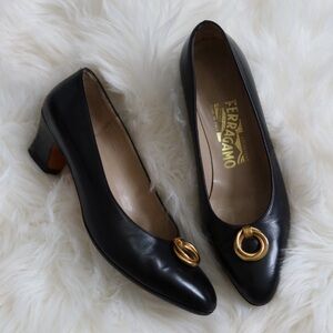 Salvatore Ferragamo block heels